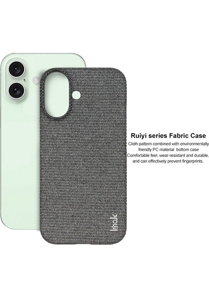 Imak Ruiyi Kumaş Doku iPhone 16 Kılıfı (Yurt Dışından) indirimleri