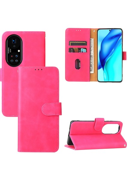 Huawei P50 Pro Renkli Cilt Fe Pu Kılıf Için (Yurt Dışından)