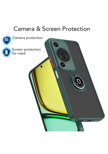 Huawei Enjoy 70 / Nova Y72 Için Tpu + Yüzüklü Pc Telefon Kılıfı (Yurt Dışından) modelleri