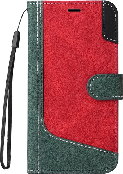 Realme C63 / C61 Global Için Üç Renkli Ekleme Pu Kılıf (Yurt Dışından) fiyatları