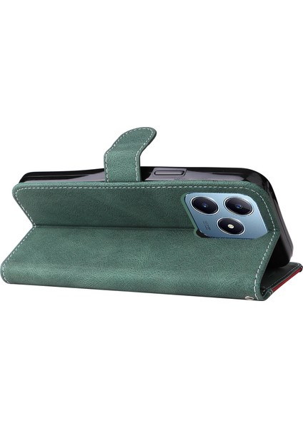 Realme C63 / C61 Global Için Üç Renkli Ekleme Pu Kılıf (Yurt Dışından) indirimleri