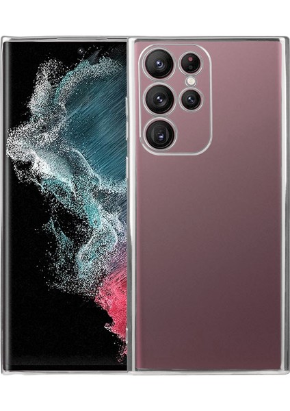 Samsung Galaxy S22 Ultra 5g Için Silikon + Tpu Telefon Kılıfı (Yurt Dışından)