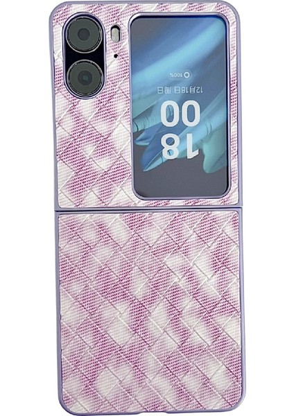 Oppo Find N2 Flip Için Renkli Dokuma Desenli Kılıf (Yurt Dışından)