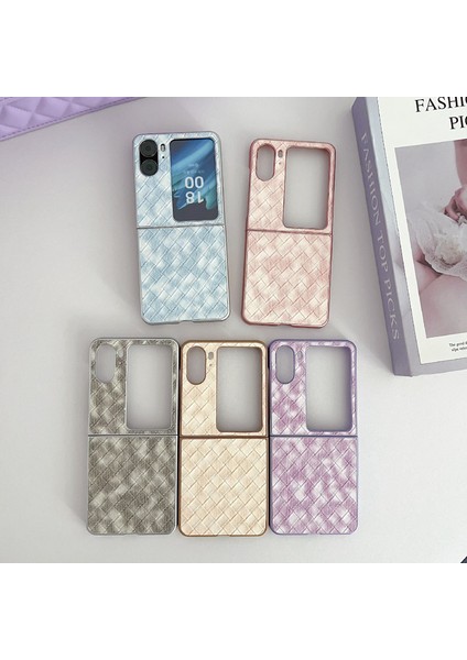 Oppo Find N2 Flip Için Renkli Dokuma Desenli Kılıf (Yurt Dışından) modelleri