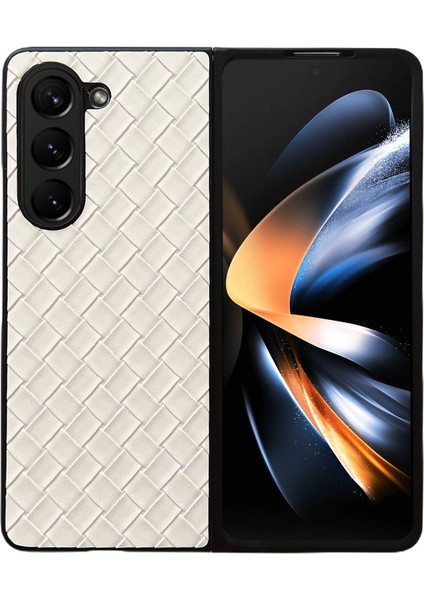 Samsung Galaxy Z Fold5 5g Için Dokuma Dokulu Kılıf (Yurt Dışından)