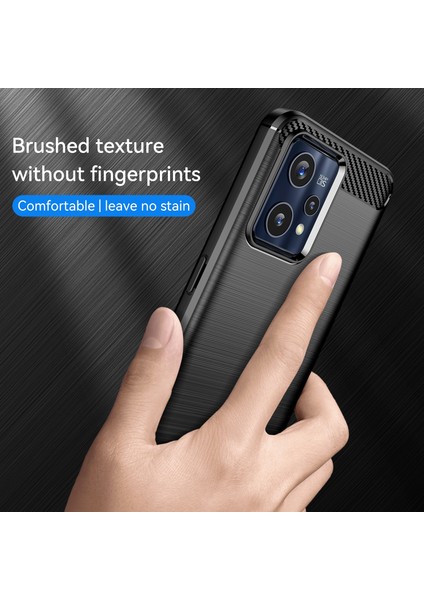 Realme 9 Için Fırçalanmış Doku Kılıfı (Yurt Dışından) fırsatları