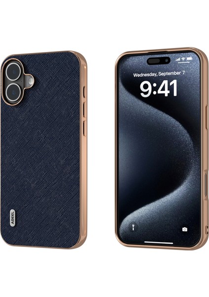 iPhone 16 Için Abe Kaplama Çapraz Doku Kılıfı (Yurt Dışından)