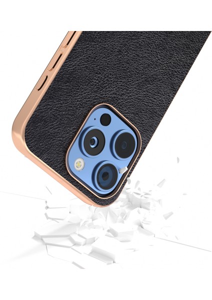 iPhone 16 Pro Için Çift Renkli Lichi Doku Kılıfı (Yurt Dışından) indirimleri
