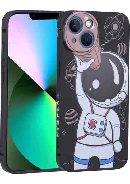 iPhone 14 Için Spaceman Dürbün Kılıfı (Yurt Dışından)
