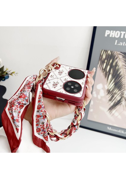 Huawei Pocket 2 Için Şans Çiçeği Desenli Askı Kılıfı (Yurt Dışından) fiyatları