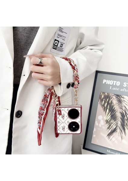 Huawei Pocket 2 Için Şans Çiçeği Desenli Askı Kılıfı (Yurt Dışından) fırsatları