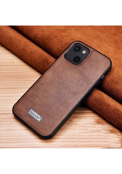 iPhone 13 Için Tpu + Deri Kılıf (Yurt Dışından)