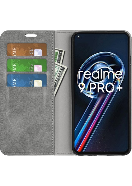 Oppo Realme 9 Pro+ Için Manyetik Emme Deri Kılıf (Yurt Dışından) fırsatları