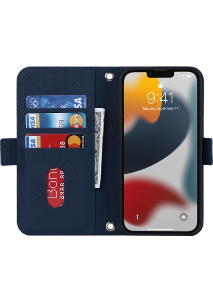 iPhone 14 Pro Max Için Kordonlu Deri Kılıf (Yurt Dışından) indirimleri
