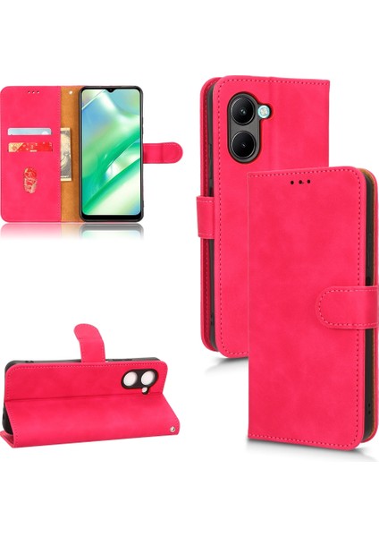 Realme C33 Için Skin Fe Deri Kılıf (Yurt Dışından)