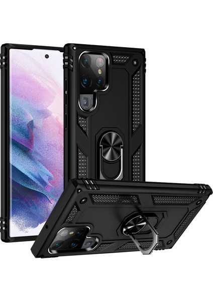 Samaung Galaxy S22 Ultra 5g Için Darbeye Dayanıklı Tpu + Pc Kılıfı (Yurt Dışından)
