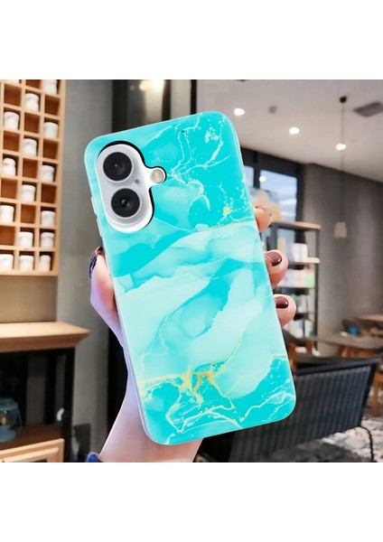 iPhone 16 Için Mermer Tpu Telefon Kılıfı (Yurt Dışından) modelleri