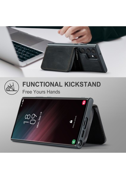 Samsung Galaxy S23 Ultra 5g Için Manyetik Fermuarlı Pu Kılıf (Yurt Dışından) modelleri