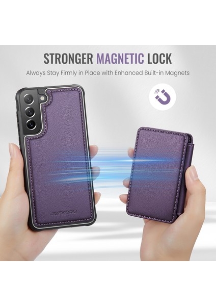 Samsung Galaxy S21 Fe 5g Için Manyetik Kart Çantası Pu Kılıf (Yurt Dışından) fırsatları