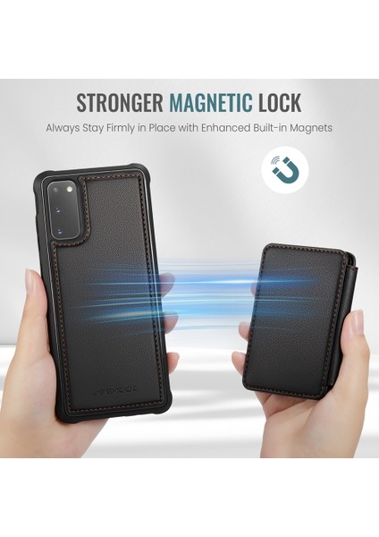 Samsung Galaxy S20 5g Için Manyetik Kart Çantası Pu Kılıf (Yurt Dışından) fırsatları