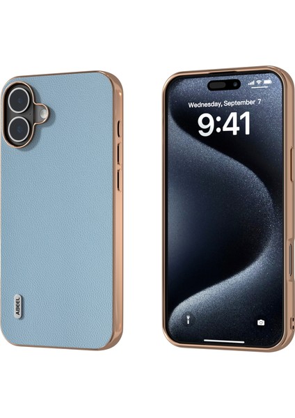 iPhone 16 Plus Için Abe Kaplama Hakiki Deri Kılıf (Yurt Dışından)