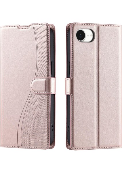 iPhone 16E Için Nokta Deri Telefon Kılıfı (Yurt Dışından)