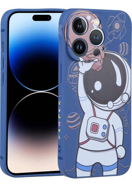 iPhone 14 Pro Için Spaceman Dürbün Kılıfı (Yurt Dışından)