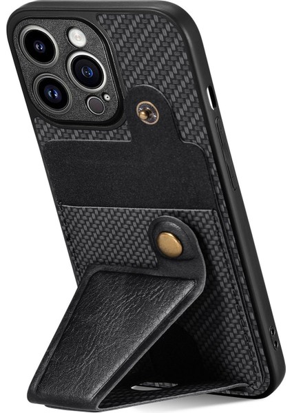 iPhone 14 Pro Max Için Karbon Fiber Kart Kılıfı (Yurt Dışından) modelleri