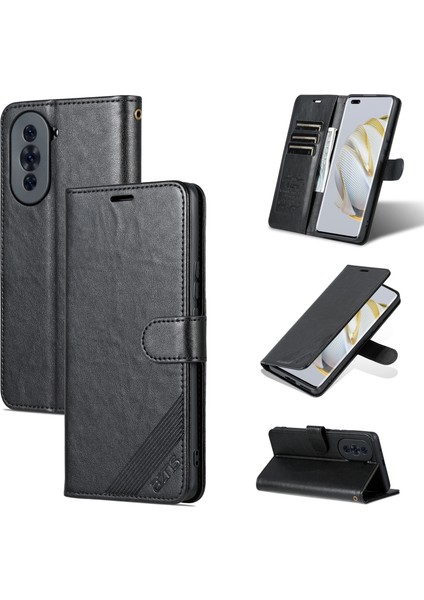 Huawei Nova 10 Pro Için Azns Koyun Derisi Dokulu Pu Kılıf (Yurt Dışından)