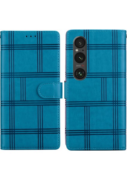 Sony Xperia 1 Vı Için Kabartmalı Kareli Kılıf (Yurt Dışından)