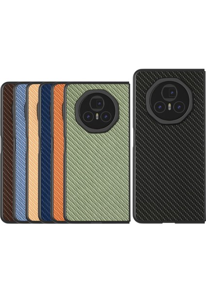 Honor Magic V3 Için Siyah Kenar Karbon Fiber Doku Pu Kılıf (Yurt Dışından) indirimleri