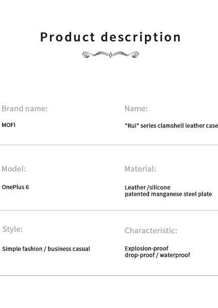 Oneplus 6 Mofı Deri Kılıf Için (Yurt Dışından) modelleri
