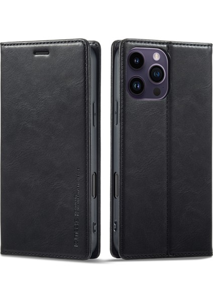 iPhone 16 Pro Için Lc.ımeeke Rfıd Pu Kılıf (Yurt Dışından)