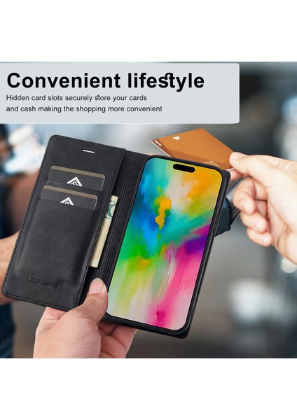 iPhone 16 Pro Için Lc.ımeeke Rfıd Pu Kılıf (Yurt Dışından) indirimleri