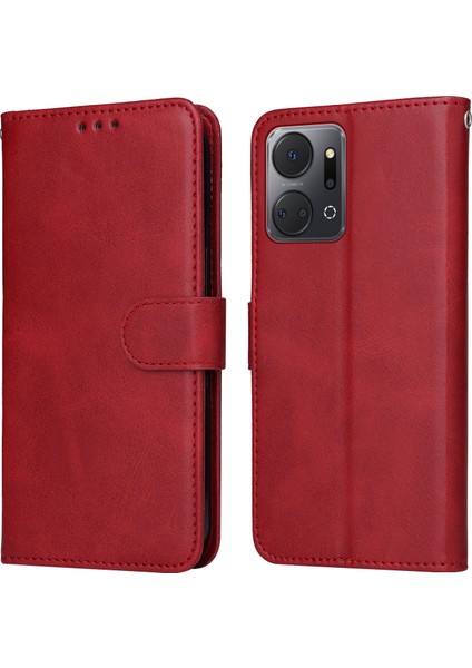 Honor X7A Için Buzağı Dokulu Pu Kılıf (Yurt Dışından)