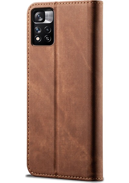 Xiaomi Redmi Note 11 Pro / 11 Pro+ Için Denim Dokulu Pu Kılıf (Yurt Dışından) modelleri