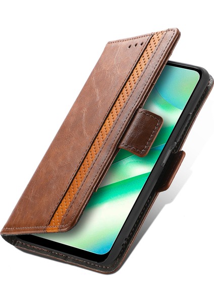 Realme C33 Için Ekleme Çift Manyetik Tokalı Deri Kılıf (Yurt Dışından) indirimleri