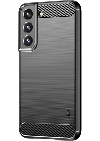 Samsung Galaxy S22 5g Için Fırça Karbon Fiber Tpu Kılıf (Yurt Dışından)