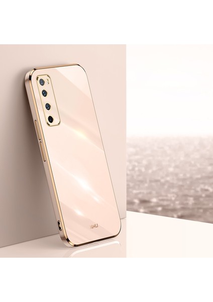 Huawei Nova 7 5g Için 6d Kaplama Altın Kenar Tpu Kılıf (Yurt Dışından)