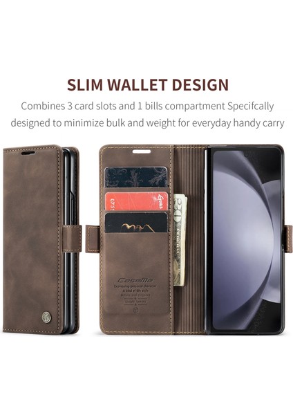 CASEME-013 Samsung Galaxy Z Fold5 Deri Kılıf (Yurt Dışından) indirimleri