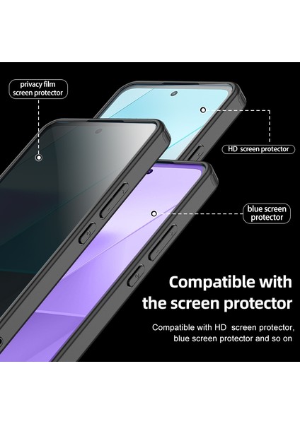 Xiaomi Redmi Note 13 Pro Için Tpu Sert Pc Telefon Kılıfı (Yurt Dışından) modelleri