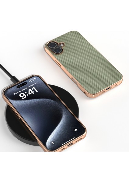 iPhone 16 Için Karbon Fiber Dokulu Kılıf (Yurt Dışından) modelleri
