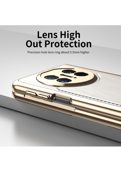 Huawei Mate X5 Için Kaplama Gümüş Brokar Kılıf (Yurt Dışından) modelleri