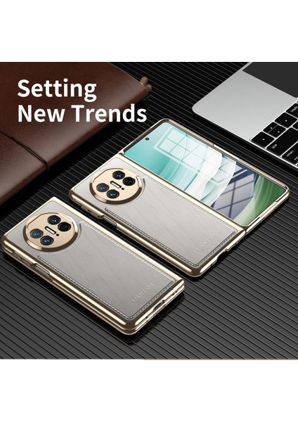 Huawei Mate X5 Için Kaplama Gümüş Brokar Kılıf (Yurt Dışından) indirimleri