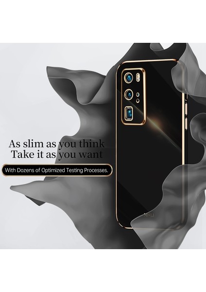 Huawei P40 Pro Için 6d Kaplama Altın Kenar Tpu Kılıf (Yurt Dışından) fırsatları