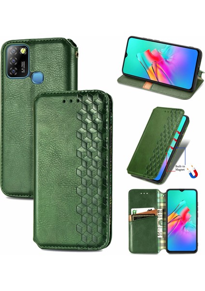 Infinix Smart 5 Için Kübik Preslenmiş Pu Kılıf (Yurt Dışından)