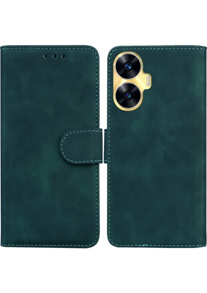 Realme C55 Için Deri Telefon Kılıfı (Yurt Dışından)