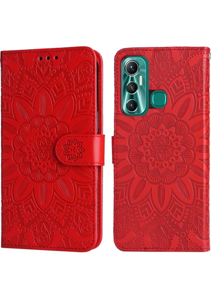 Infinix Hot 11 Için Ayçiçeği Deri Kılıf (Yurt Dışından) fırsatları