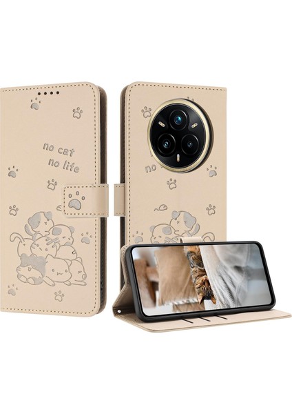 Realme 14 Pro+ Için Kabartmalı Yavru Pu Kılıf (Yurt Dışından)