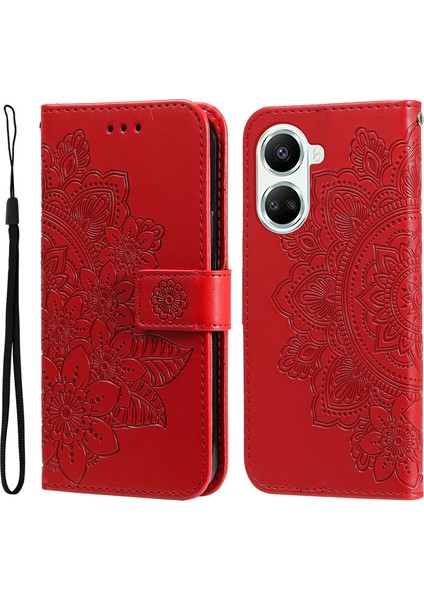 Huawei Nova 10 Se Için Çiçekler Pu Kılıf (Yurt Dışından)